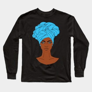 anime black girl baby blue 1 Long Sleeve T-Shirt